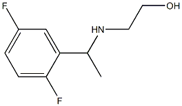 2-{[1-(2,5-difluorophenyl)ethyl]amino}ethan-1-ol Struktur