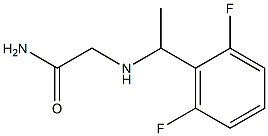 2-{[1-(2,6-difluorophenyl)ethyl]amino}acetamide Struktur