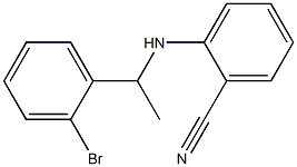 2-{[1-(2-bromophenyl)ethyl]amino}benzonitrile Struktur