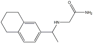 2-{[1-(5,6,7,8-tetrahydronaphthalen-2-yl)ethyl]amino}acetamide Struktur