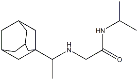 2-{[1-(adamantan-1-yl)ethyl]amino}-N-(propan-2-yl)acetamide Struktur