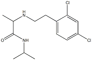 2-{[2-(2,4-dichlorophenyl)ethyl]amino}-N-(propan-2-yl)propanamide Struktur