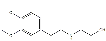 2-{[2-(3,4-dimethoxyphenyl)ethyl]amino}ethan-1-ol Struktur