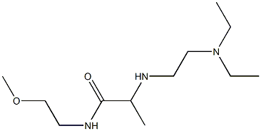 2-{[2-(diethylamino)ethyl]amino}-N-(2-methoxyethyl)propanamide Struktur