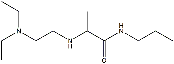 2-{[2-(diethylamino)ethyl]amino}-N-propylpropanamide Struktur