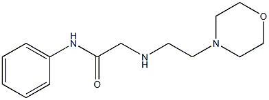 2-{[2-(morpholin-4-yl)ethyl]amino}-N-phenylacetamide Struktur