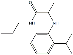 2-{[2-(propan-2-yl)phenyl]amino}-N-propylpropanamide Struktur