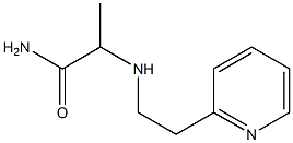 2-{[2-(pyridin-2-yl)ethyl]amino}propanamide Struktur