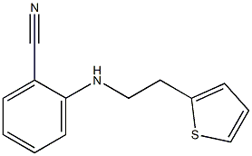 2-{[2-(thiophen-2-yl)ethyl]amino}benzonitrile Struktur