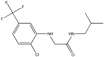 2-{[2-chloro-5-(trifluoromethyl)phenyl]amino}-N-(2-methylpropyl)acetamide Struktur