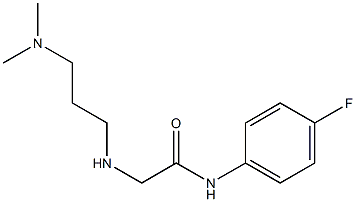 2-{[3-(dimethylamino)propyl]amino}-N-(4-fluorophenyl)acetamide Struktur