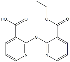 2-{[3-(ethoxycarbonyl)pyridin-2-yl]sulfanyl}pyridine-3-carboxylic acid Struktur