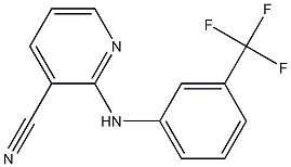 2-{[3-(trifluoromethyl)phenyl]amino}pyridine-3-carbonitrile Struktur