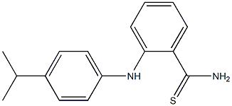 2-{[4-(propan-2-yl)phenyl]amino}benzene-1-carbothioamide Struktur