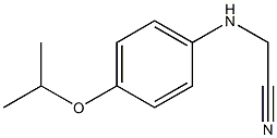 2-{[4-(propan-2-yloxy)phenyl]amino}acetonitrile Struktur