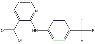 2-{[4-(trifluoromethyl)phenyl]amino}pyridine-3-carboxylic acid Struktur