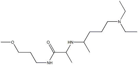 2-{[5-(diethylamino)pentan-2-yl]amino}-N-(3-methoxypropyl)propanamide Struktur