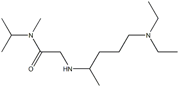 2-{[5-(diethylamino)pentan-2-yl]amino}-N-methyl-N-(propan-2-yl)acetamide Struktur