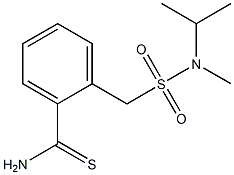 2-{[methyl(propan-2-yl)sulfamoyl]methyl}benzene-1-carbothioamide Struktur