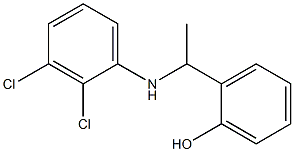 2-{1-[(2,3-dichlorophenyl)amino]ethyl}phenol Struktur