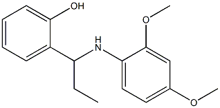 2-{1-[(2,4-dimethoxyphenyl)amino]propyl}phenol Struktur