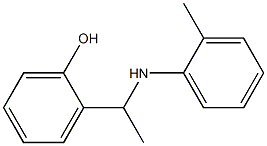 2-{1-[(2-methylphenyl)amino]ethyl}phenol Struktur