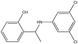 2-{1-[(3,5-dichlorophenyl)amino]ethyl}phenol Struktur