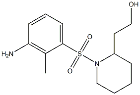 2-{1-[(3-amino-2-methylbenzene)sulfonyl]piperidin-2-yl}ethan-1-ol Struktur