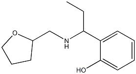 2-{1-[(oxolan-2-ylmethyl)amino]propyl}phenol Struktur