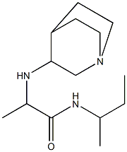 2-{1-azabicyclo[2.2.2]octan-3-ylamino}-N-(butan-2-yl)propanamide Struktur