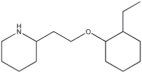 2-{2-[(2-ethylcyclohexyl)oxy]ethyl}piperidine Struktur