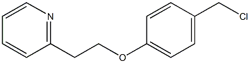 2-{2-[4-(chloromethyl)phenoxy]ethyl}pyridine Struktur