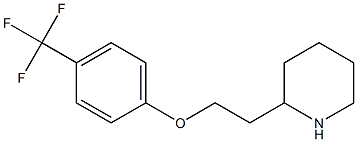 2-{2-[4-(trifluoromethyl)phenoxy]ethyl}piperidine Struktur