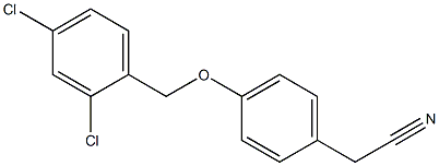 2-{4-[(2,4-dichlorophenyl)methoxy]phenyl}acetonitrile Struktur