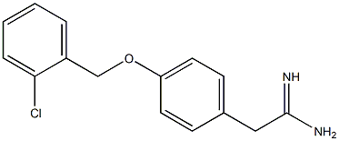 2-{4-[(2-chlorobenzyl)oxy]phenyl}ethanimidamide Struktur