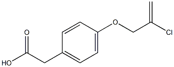 2-{4-[(2-chloroprop-2-en-1-yl)oxy]phenyl}acetic acid Struktur