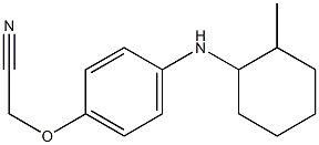 2-{4-[(2-methylcyclohexyl)amino]phenoxy}acetonitrile Struktur