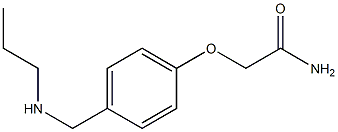 2-{4-[(propylamino)methyl]phenoxy}acetamide Struktur