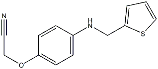 2-{4-[(thiophen-2-ylmethyl)amino]phenoxy}acetonitrile Struktur