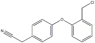 2-{4-[2-(chloromethyl)phenoxy]phenyl}acetonitrile Struktur