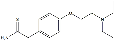 2-{4-[2-(diethylamino)ethoxy]phenyl}ethanethioamide Struktur