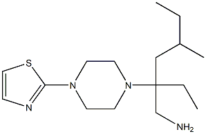 2-{4-[3-(aminomethyl)-5-methylheptan-3-yl]piperazin-1-yl}-1,3-thiazole Struktur