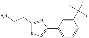 2-{4-[3-(trifluoromethyl)phenyl]-1,3-thiazol-2-yl}ethanamine Struktur