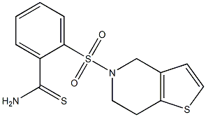 2-{4H,5H,6H,7H-thieno[3,2-c]pyridine-5-sulfonyl}benzene-1-carbothioamide Struktur