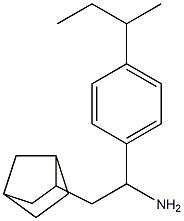 2-{bicyclo[2.2.1]heptan-2-yl}-1-[4-(butan-2-yl)phenyl]ethan-1-amine Struktur