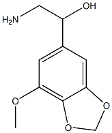 2-amino-1-(7-methoxy-1,3-benzodioxol-5-yl)ethanol Struktur