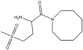 2-amino-1-(azocan-1-yl)-4-methanesulfonylbutan-1-one Struktur