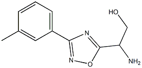 2-amino-2-[3-(3-methylphenyl)-1,2,4-oxadiazol-5-yl]ethan-1-ol Struktur