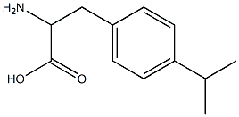 2-amino-3-(4-isopropylphenyl)propanoic acid Struktur