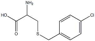 2-amino-3-[(4-chlorobenzyl)thio]propanoic acid Struktur